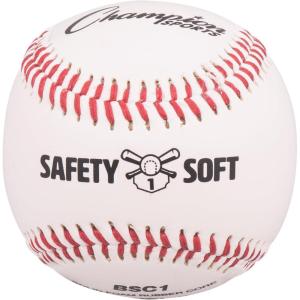 Champion Sports Syntex leather Cover Official Size and Weight Soft Compression Baseballs – Polyurethane Center – Pack of 12 – Level 1 (Ages 5-7)