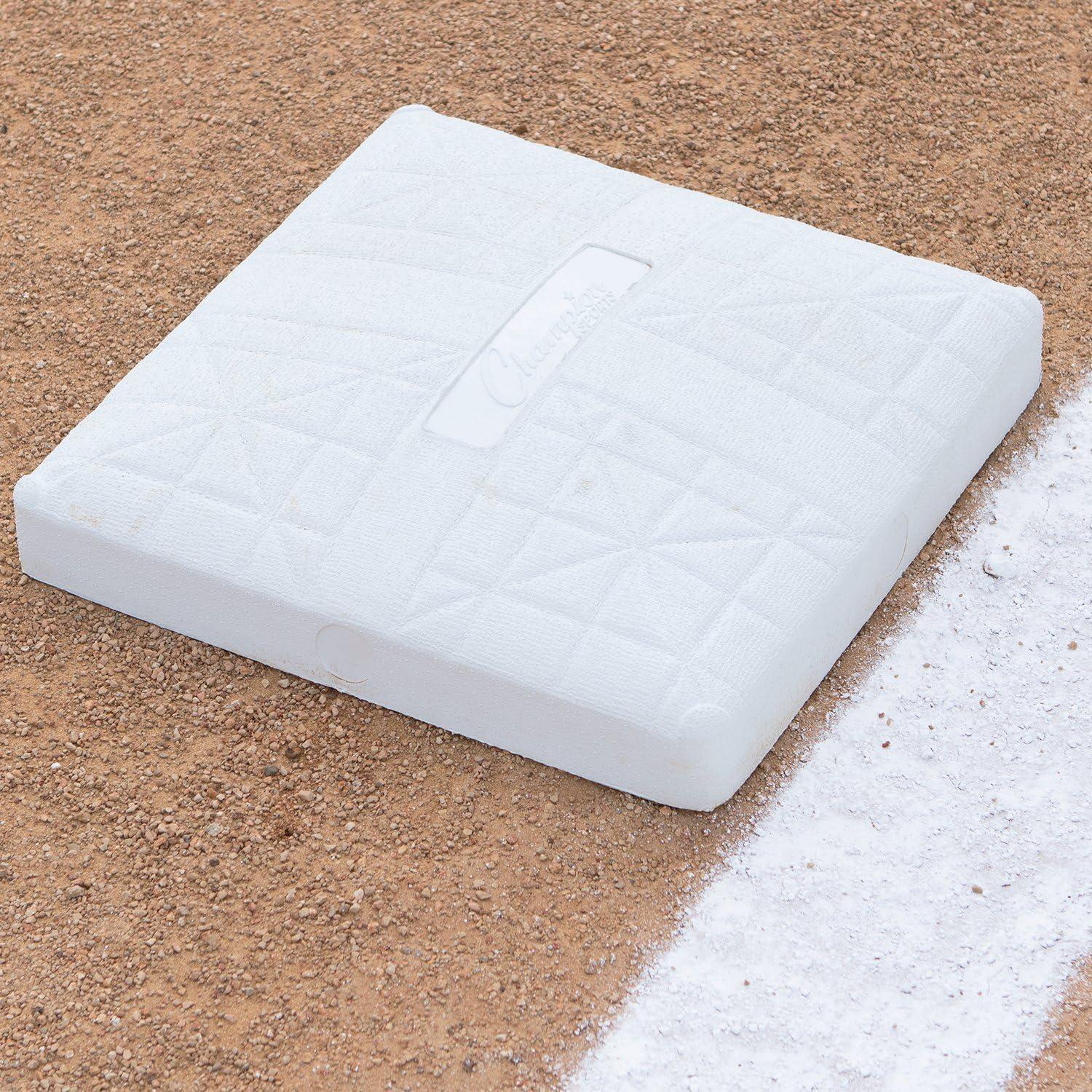 image:imageChampion Sports Break Away Base Set with Quick Release Plates and Stanchion Pan 3 Pack Official Little League Break Away Base Set