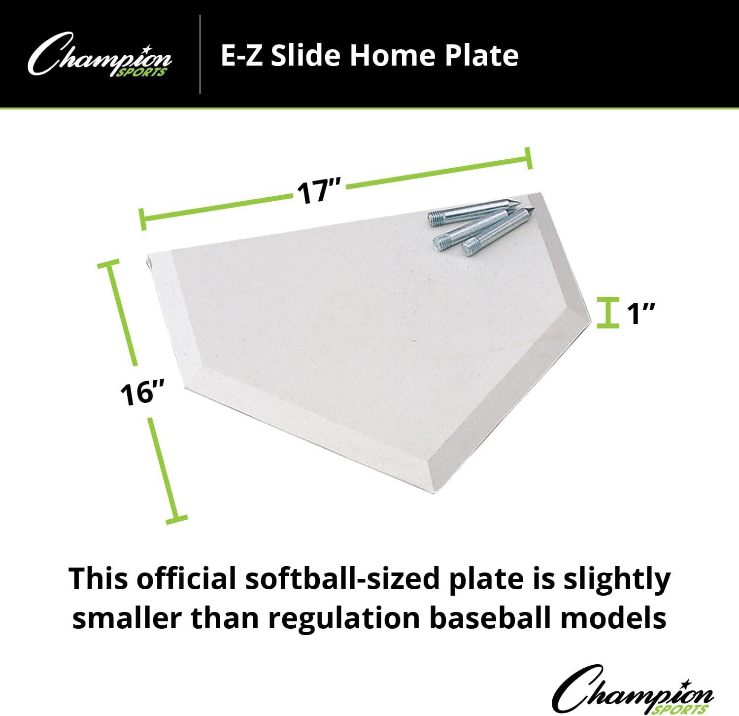 image:imageChampion Sports EZ Slide Homeplate with Spikes Official Softball Homeplate