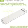 Champion Sports Heavy Duty Rubber Pitcher’s Plate – All- Weather Official Size Pitcher’s Plate