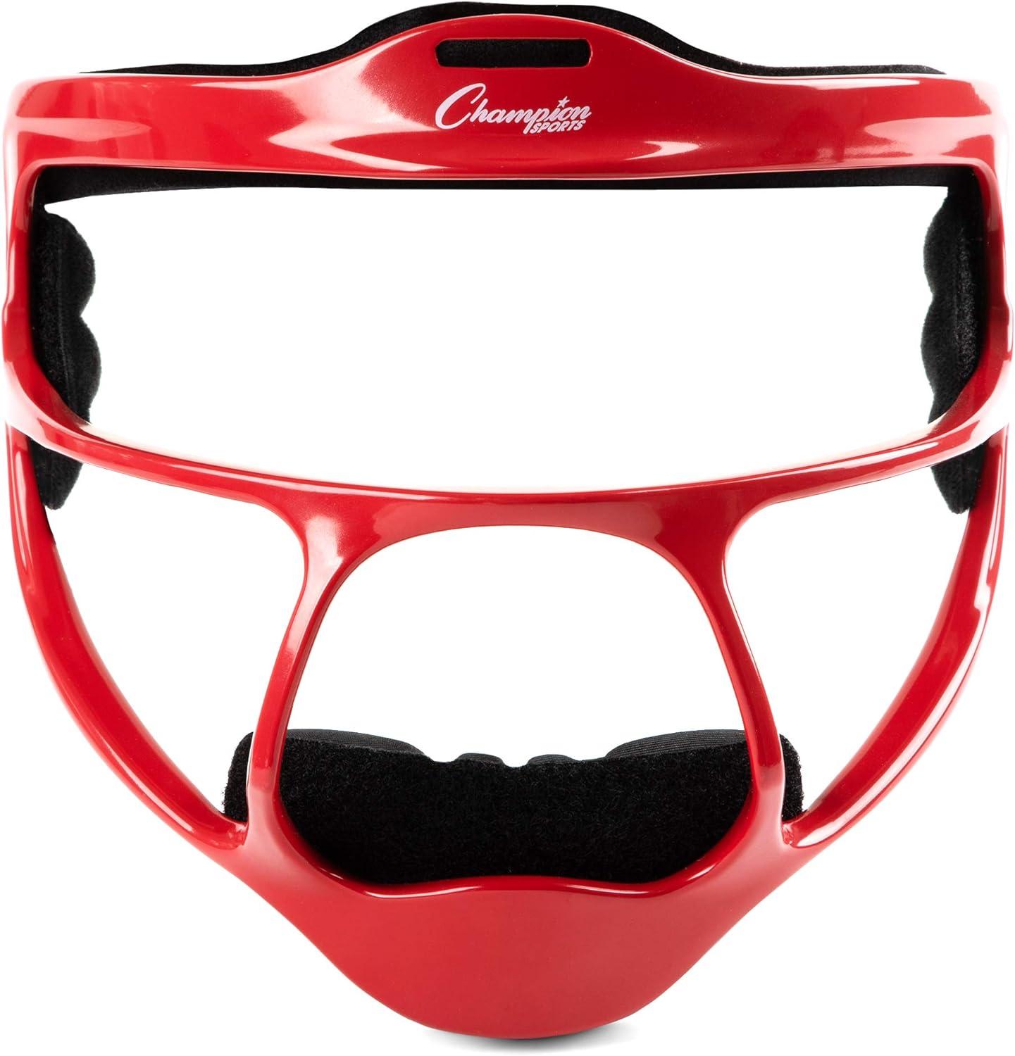 image:imageChampion Sports Ultralight Magnesium Softball Fielders Mask Youth amp Adult Sizes 8oz Lightweight Protective Face GuardRed