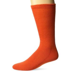 Champion Sports Rhino All Sport Socks – Machine Washable Cushioned Tube Sock for Baseball,Football,Soccer, Stay-in-Place Fit(Orange)
