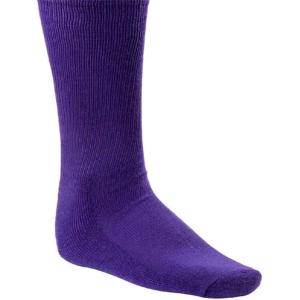Champion Sports Rhino All Sport Socks – Machine Washable Cushioned Tube Sock for Baseball,Football,Soccer, Stay-in-Place Fit(Purple)