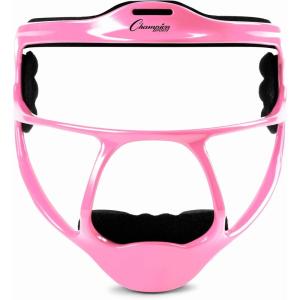 Champion Sports Ultralight Magnesium Softball Fielder’s Mask – Youth & Adult Sizes, 8oz Lightweight Protective Face Guard(Pink)