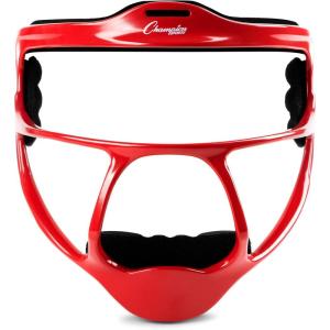 Champion Sports Ultralight Magnesium Softball Fielder’s Mask – Youth & Adult Sizes, 8oz Lightweight Protective Face Guard(Red)