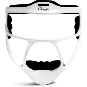 Champion Sports Ultralight Magnesium Softball Fielder’s Mask – Youth & Adult Sizes, 8oz Lightweight Protective Face Guard(White)