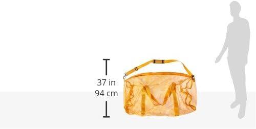 image:imageChampion Sports Mesh Duffle Bag with Zipper and Adjustable Shoulder Strap 15 x 36 Multipurpose Oversized Gym Bag for Equipment Sports Gear Laundry Breathable Mesh Scuba and Travel BagYellow