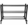 Champion Sports Deluxe Heavy Duty Basketball Storage Cart with Locking Swivel Caster Wheels (Black)(Heavy Duty (15 Ball Capacity))