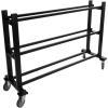 Champion Sports Deluxe Heavy Duty Basketball Storage Cart with Locking Swivel Caster Wheels (Black)(Heavy Duty (15 Ball Capacity))