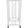 Champion Sports Deluxe Heavy Duty Basketball Storage Cart with Locking Swivel Caster Wheels (Black)(Vertical Cage (20 Ball Capacity))