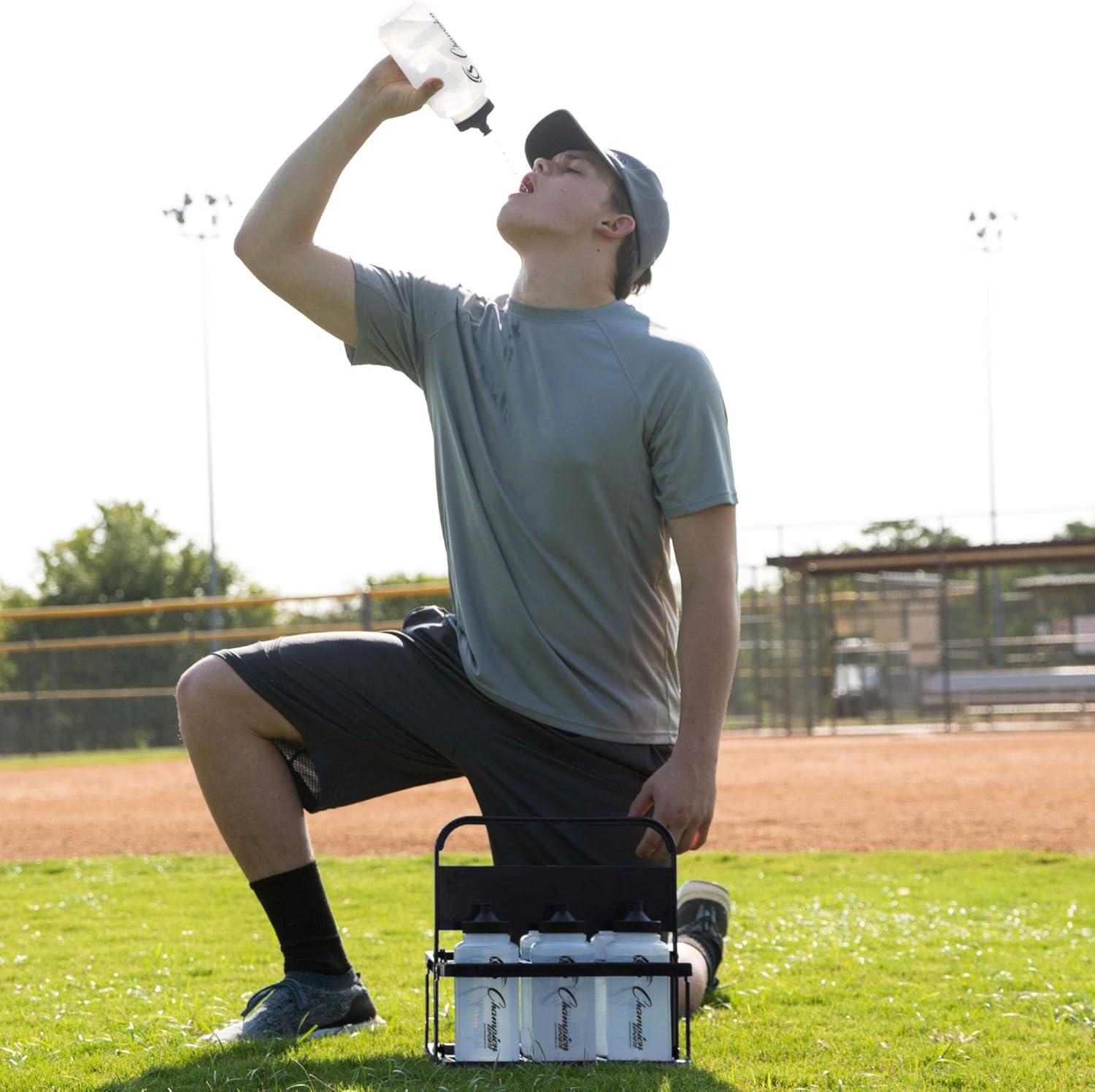 image:imageChampion Sports Collapsible Water Bottle Carrier Black StandardStandard Pack of 12