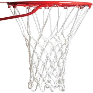 Champion Sports unisex adult 7 mm Deluxe Pro Non Whip Basketball Net, Deluxe Professional (7mm – White)