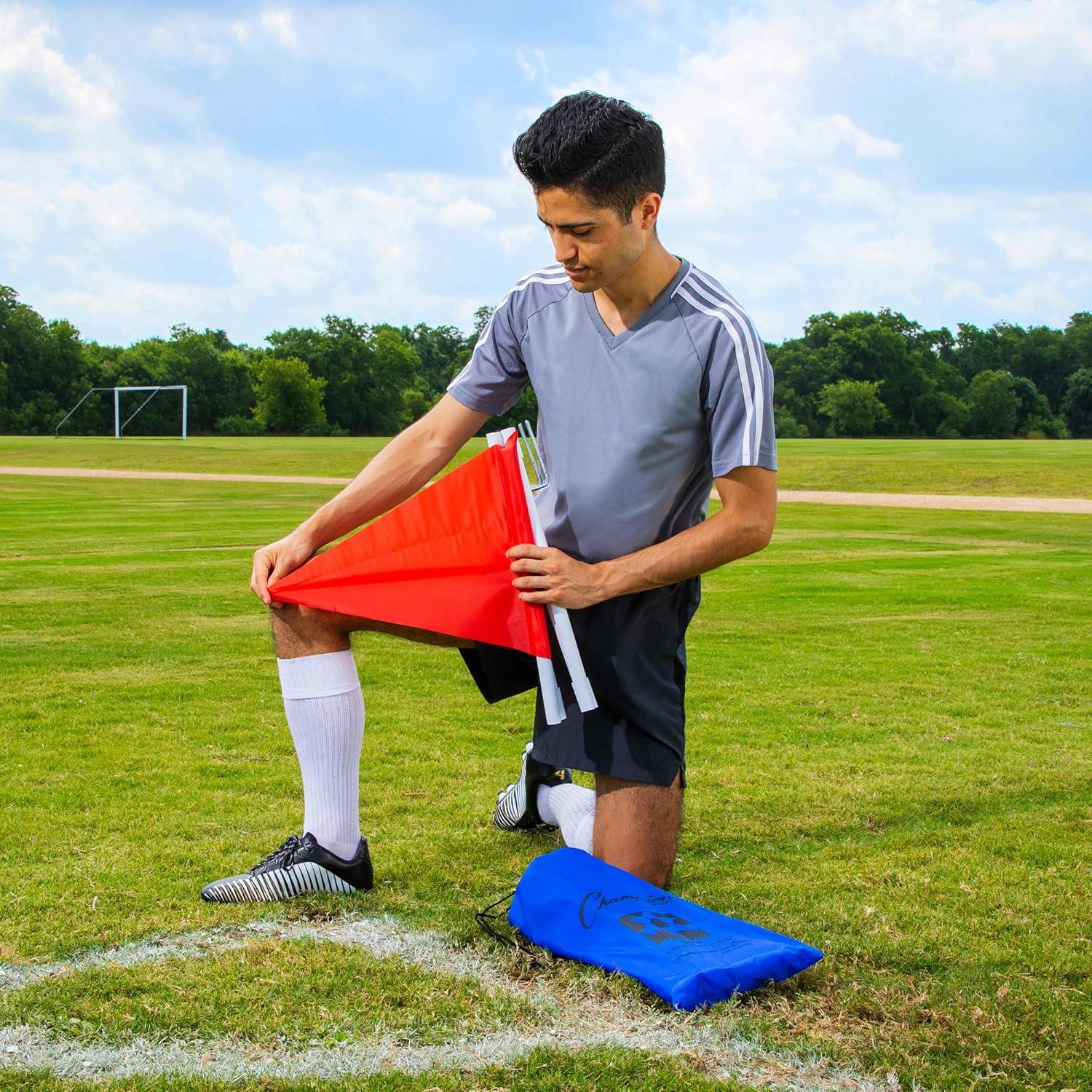 image:imageChampion Sports Collapsible Soccer Corner Flags with Posts Set of 4