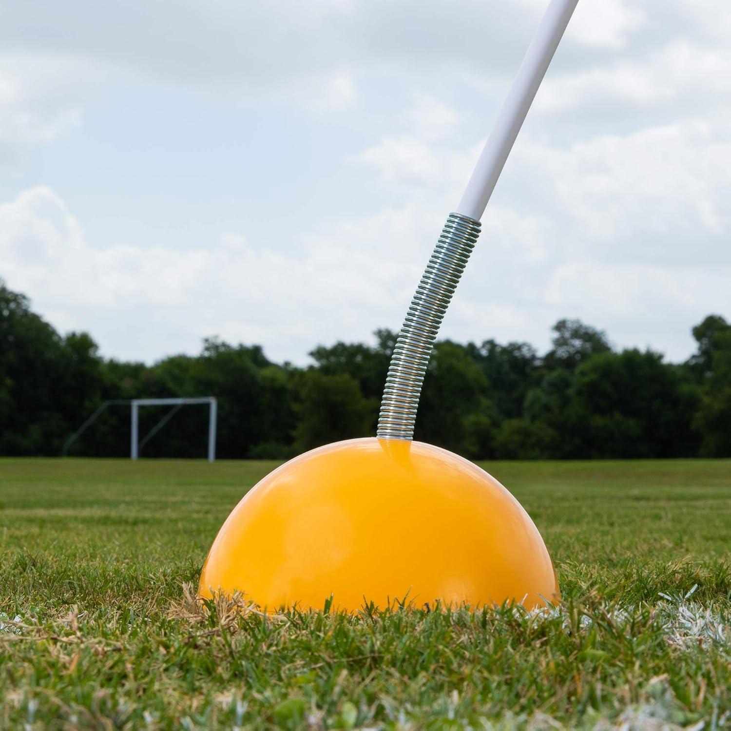 image:imageChampion Sports IndoorOutdoor Soccer Corner Flags with SpringLoaded Base Set of 4