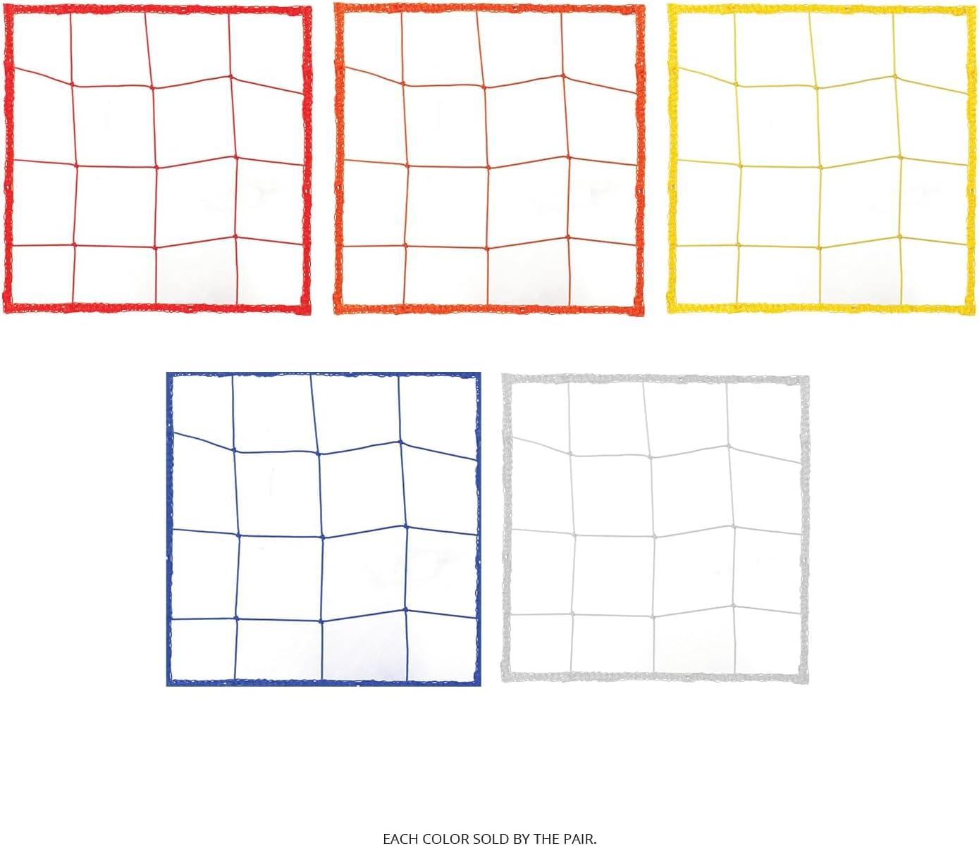 image:imageChampion Sports Official Size 25mm Soccer Net Pair 2 Twisted 5 Square Polyethylene Netting