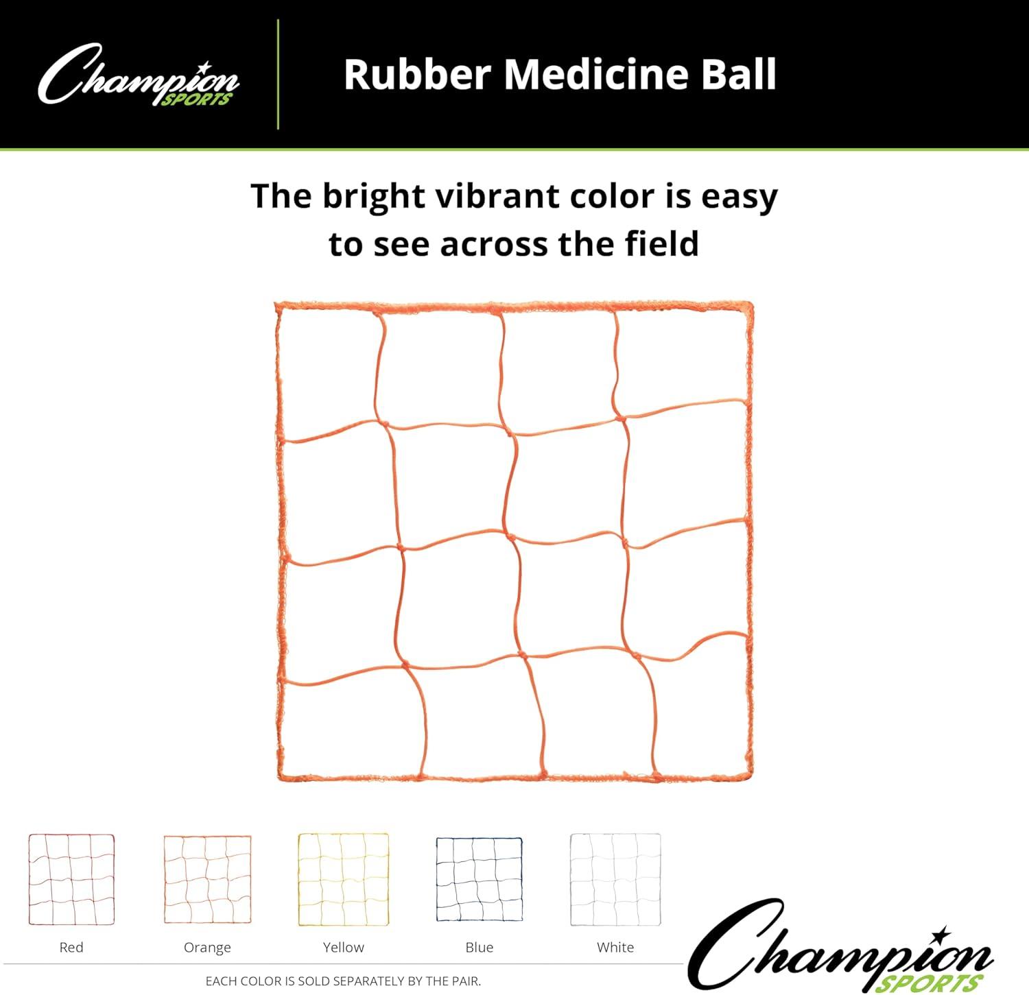 image:imageChampion Sports Official Size 40mm Soccer Net Pair 2 Braided 5 Square Polyethylene Netting