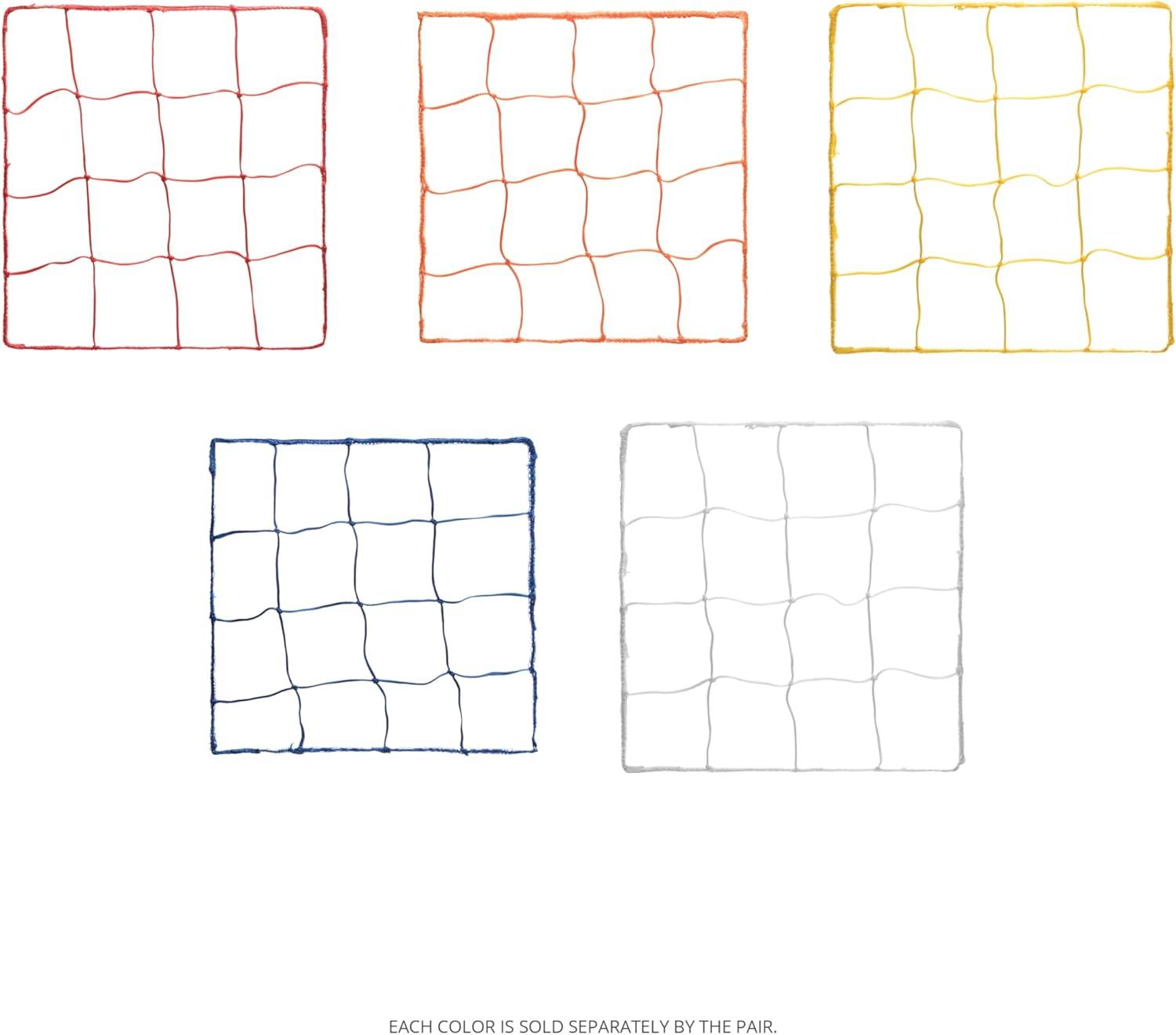 image:imageChampion Sports Official Size 40mm Soccer Net Pair 2 Braided 5 Square Polyethylene Netting
