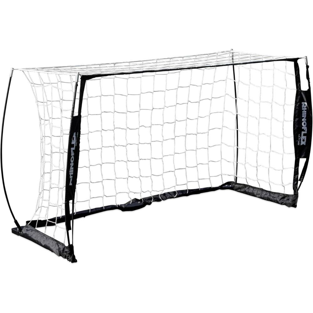 image:imageChampion Sports Rhino Flex Portable Soccer Goal Durable PopUp Soccer Net with Carry Bag Ground Stakes and Sturdy Frame Easy Setup for Backyard Practice or Games3 x 5