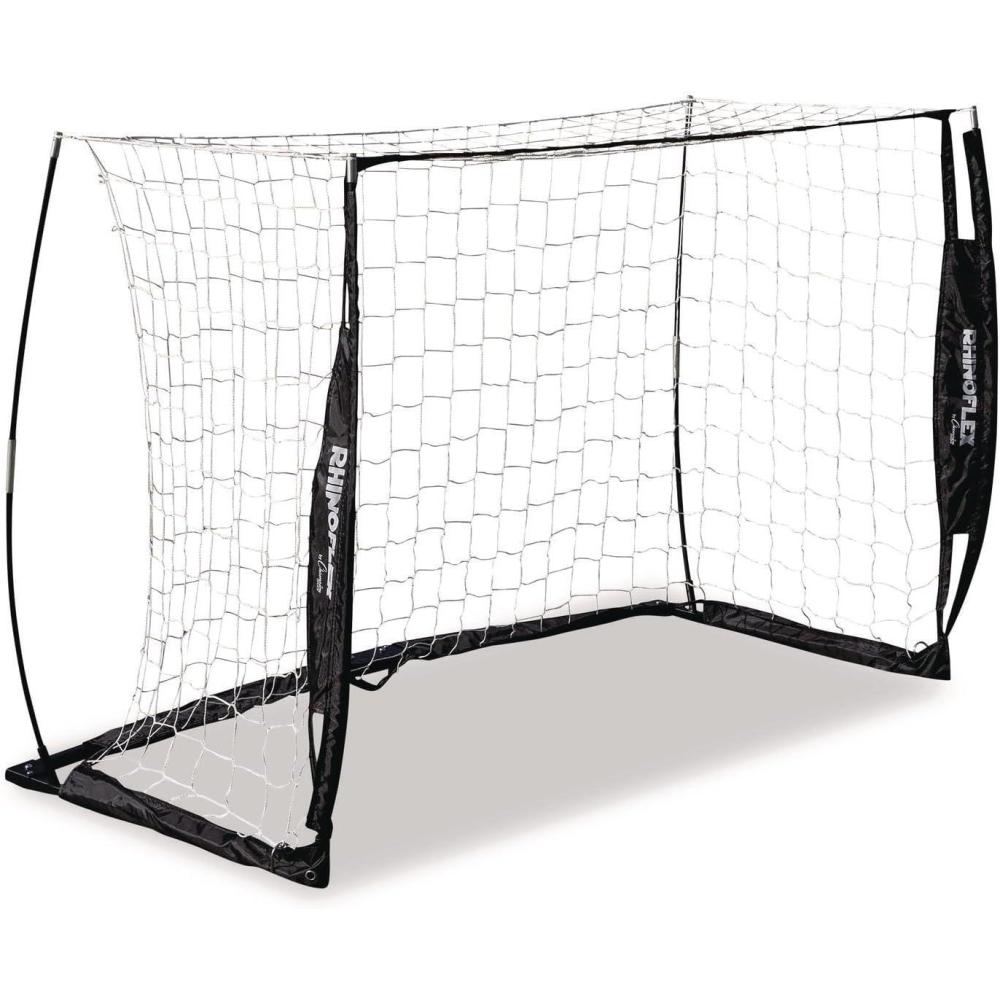 image:imageChampion Sports Rhino Flex Portable Soccer Goal Durable PopUp Soccer Net with Carry Bag Ground Stakes and Sturdy Frame Easy Setup for Backyard Practice or Games4 x 6