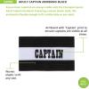 Champion Sports Adult Captain’s Arm Band, Black – Unisex Woven Elastic Nylon Captain Arm Bands for Soccer, Football, Basketball and More – Premium Team Sports Accessories for Men and Women