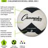 Champion Sports Challenger Soccer Ball(Red/White)