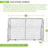 Champion Sports Easy Fold Soccer Goal – Ultimate Portable Convenient and Quick Setup Goal