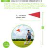 Champion Sports Economy Soccer Corner Flags with Ground Stakes, Set of 4