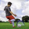 Champion Sports Extreme Pop-Up Soccer Goal with Carrying Bag, Portable Training Soccer Net with Anchoring Pegs, 1 Pair of Half Moon Mini Soccer Goals for Soccer Training – 30″ x 18″ x 18″