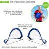 Champion Sports Extreme Pop-Up Soccer Goal with Carrying Bag, Portable Training Soccer Net with Anchoring Pegs, 1 Pair of Half Moon Mini Soccer Goals for Soccer Training – 30″ x 18″ x 18″