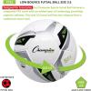 Champion Sports Futsal Ball – Futsal Soccer Ball – Indoor and Outdoor Futsal Ball – White/Green/Black/Gray – Size 3.7 Inch(White/Green/Black/Gray)