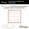 Champion Sports Official Size 2.5mm Soccer Net Pair (2) – Twisted 5″ Square Polyethylene Netting