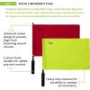 Champion Sports Official Solid Linesman’s Flag – Set of 2 with Carry Case
