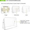 Champion Sports SG3IN1 3-in-1 Trainer Soccer Goal Set, White