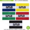Champion Sports Soccer Captain’s Arm Band – Yellow/White – One size