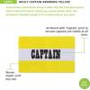 Champion Sports Soccer Captain’s Arm Band – Yellow/White – One size
