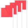 Champion Sports Soccer Corner Flags with Steel Ground Pegs, Set of 4