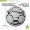 Champion Sports Striker Soccer Ball – PU Cover, Butyl Bladder, Machine-Stitched Panels, Durable Youth & Adult Soccer Ball for Practice or Play (Sizes 3, 4, 5)(Size 3)