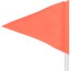 Champion Sports Two-Piece Economy Soccer Corner Flags with Metal Ground Spikes, Set of 4