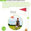 Champion Sports Universal Soccer Corner Flags with Sand-Fill Base, Set of 4