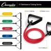 Champion Sports XP Resistance Tube Bands for Men and Women, Light Resistance, Green – Durable Fitness Band for Strength Training, Stretching, Rehabilitation – Premium Home Workout Equipment