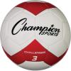 Champion Sports Challenger Soccer Ball(Red/White)