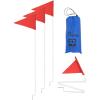 Champion Sports Collapsible Soccer Corner Flags with Posts, Set of 4