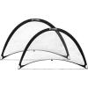 Champion Sports Extreme Pop-Up Soccer Goal with Carrying Bag, Portable Training Soccer Net with Anchoring Pegs, 1 Pair of Half Moon Mini Soccer Goals for Soccer Training – 72″ x 40″ x 40″