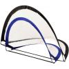Champion Sports Extreme Pop-Up Soccer Goal with Carrying Bag, Portable Training Soccer Net with Anchoring Pegs, 1 Pair of Half Moon Mini Soccer Goals for Soccer Training – 48″ x 30″ x 30″