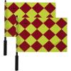 Champion Sports Official Soccer Diamond Linesman’s Flag – Set of 2 with Carry Case