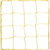 Pair of 4.0 mm Braided Official Size Soccer Nets by Champion Sports(Yellow)