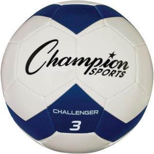 Champion Sports Challenger Soccer Ball(Blue/White)