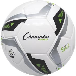 Champion Sports Futsal Ball – Futsal Soccer Ball – Indoor and Outdoor Futsal Ball – White/Green/Black/Gray – Size 3.7 Inch(White/Green/Black/Gray)