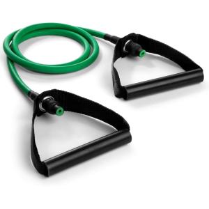 Champion Sports XP Resistance Tube Bands for Men and Women, Light Resistance, Green – Durable Fitness Band for Strength Training, Stretching, Rehabilitation – Premium Home Workout Equipment