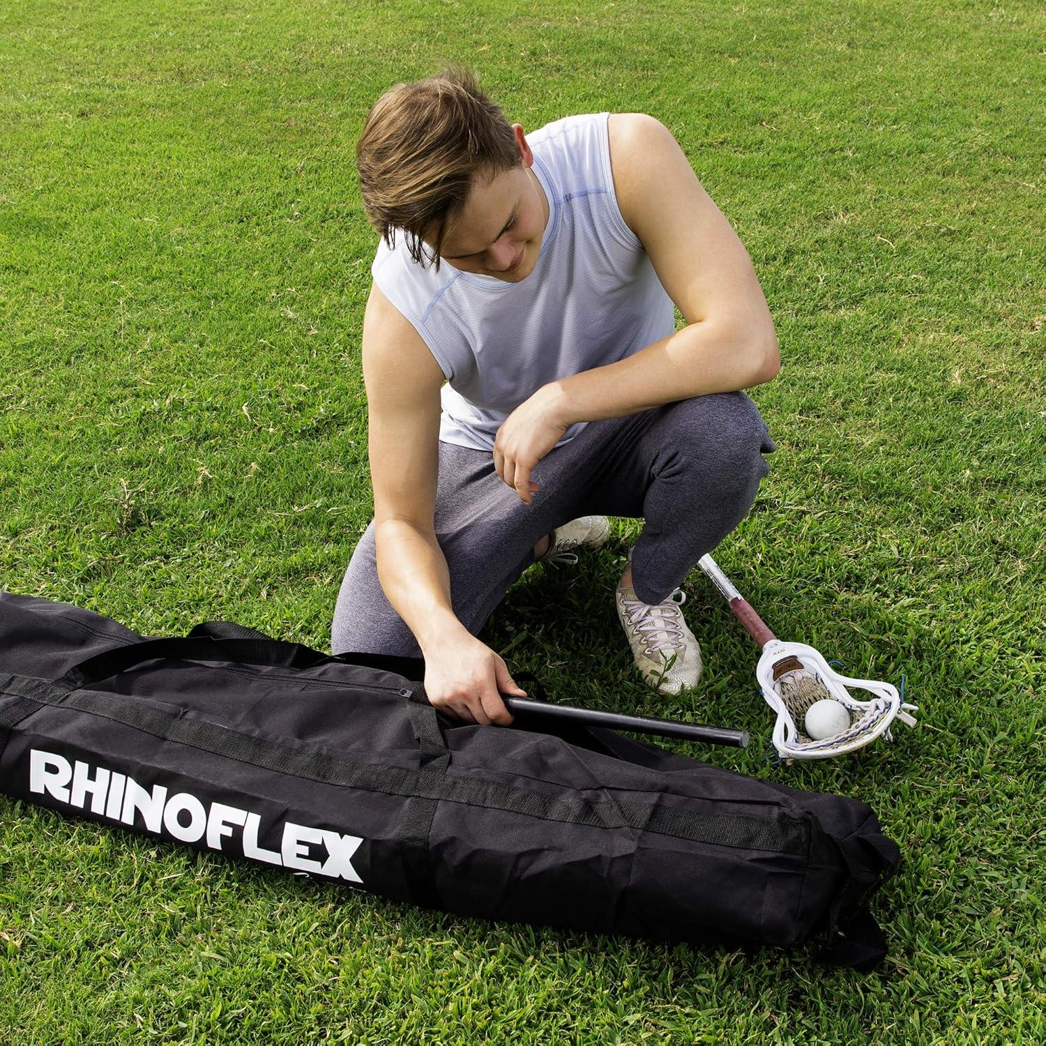 image:imageChampion Sports Baseball and Lacrosse Backstop Net Rhino Flex Goal Backstop Barrier Net Portable Ball Stop and Barrier Netting with Carry Bag Multiple Styles21 x 11